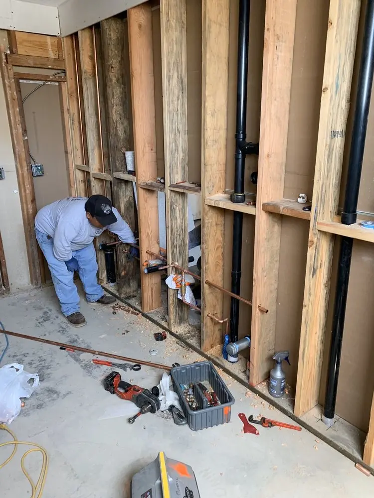 Commercial rough-in plumbing for Water Heater Replacement in Rocky Point